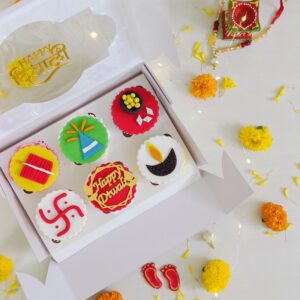 Diwali Cupcakes Gift Box – Gulab Jamun Rabdi Flavour